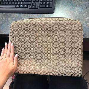 coach laptop case